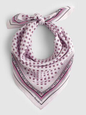 New Madewell Organic Cotton Marrakech Foulard Marble Bandana